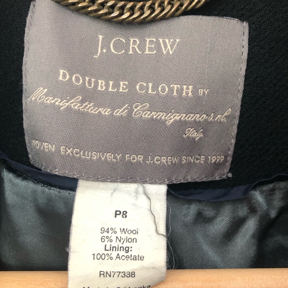 J Crew‎ Coletta Coat in double cloth wool 8p - Picture 4 of 9